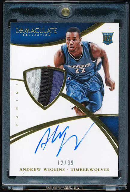 Photo of 2014 Andrew Wiggins Immaculate RPA Rookie Card