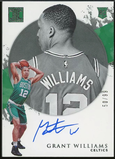 Photo of 2019 Grant Williams Impeccable Rookie Card