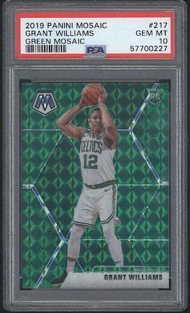 Photo of 2019 Grant Williams Mosaic Green Rookie Card
