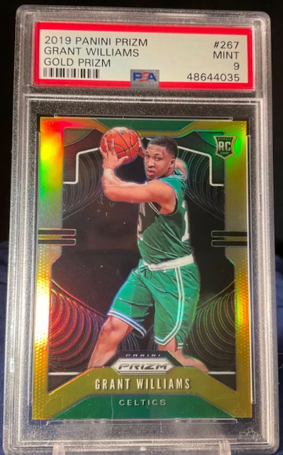 Photo of 2019 Grant Williams Prizm Gold Rookie Card