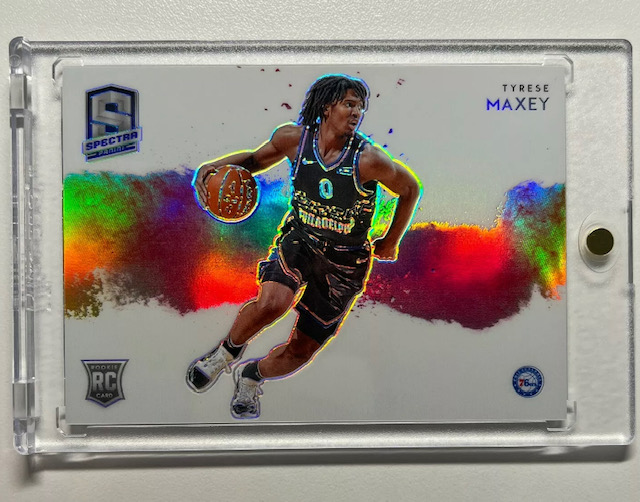 Photo of 2020 Tyrese Maxey Spectra Color Blast Rookie Card