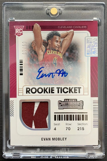 Photo of 2021 Evan Mobley Contenders Rookie Ticket Swatches Rookie Card