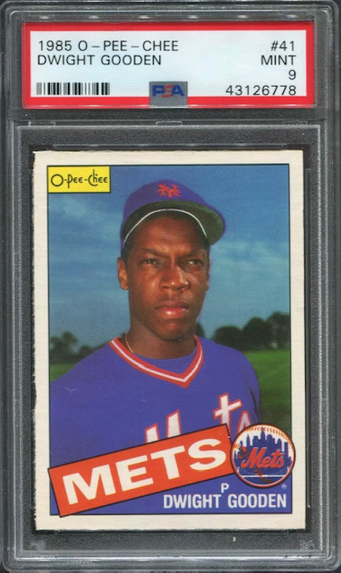 Photo of 1985 Doc Gooden O-Pee-Chee Rookie Card