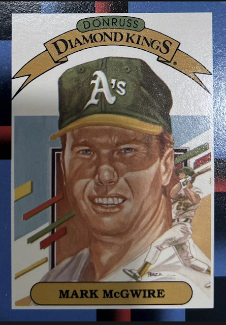 Photo of 1987 Mark McGwire Donruss Diamond Kings Rookie Card