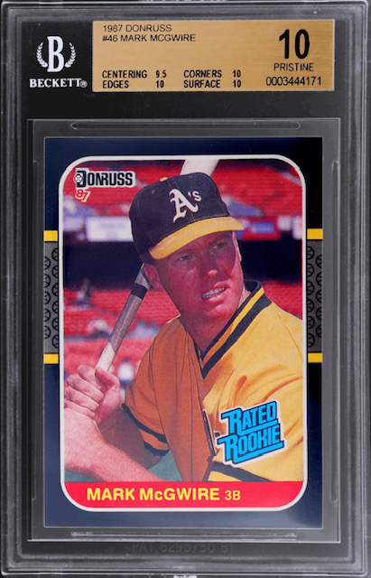 Photo of 1987 Mark McGwire Donruss Rookie Card