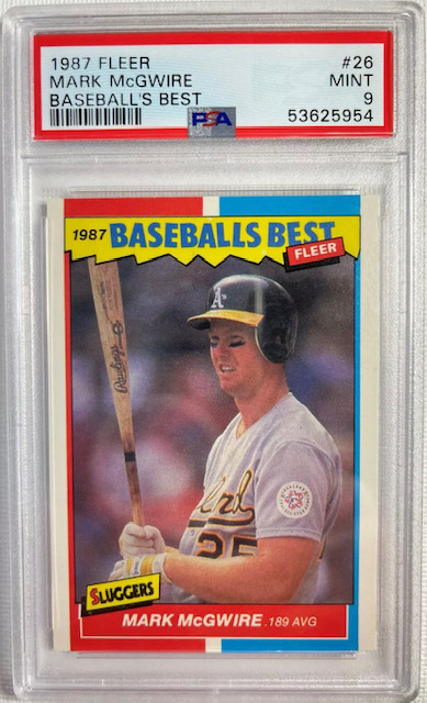 Photo of 1987 Mark McGwire Fleer Baseball's Best Rookie Card