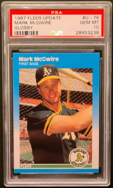 Photo of 1987 Mark McGwire Fleer Update Rookie Card