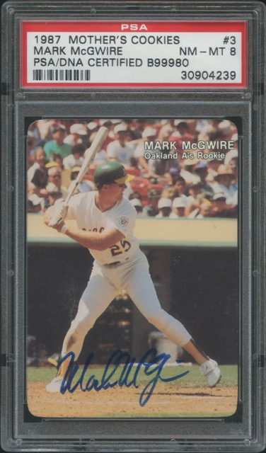 Photo of 1987 Mark McGwire Mother's Cookies Rookie Card