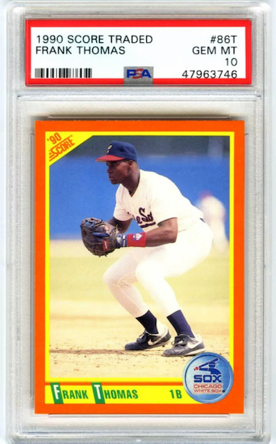 Photo of 1990 Frank Thomas Score Traded Rookie Card