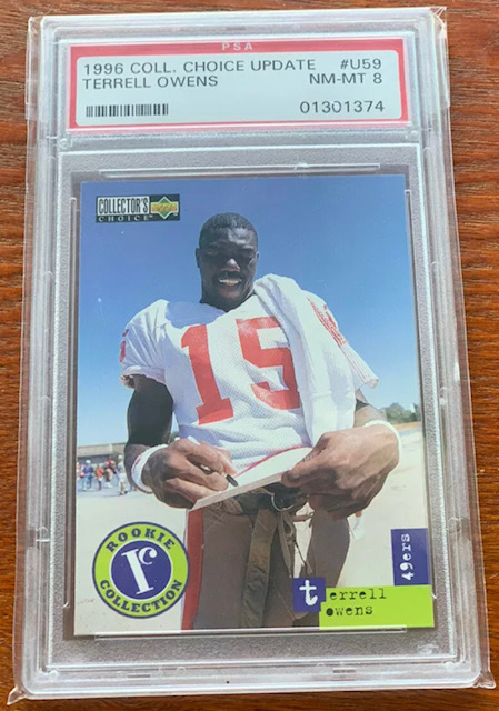Photo of 1996 Terrell Owens Collector's Choice Rookie Card
