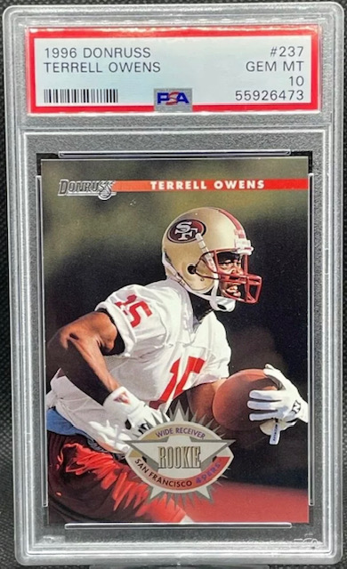 Photo of 1996 Terrell Owens Donruss Rookie Card