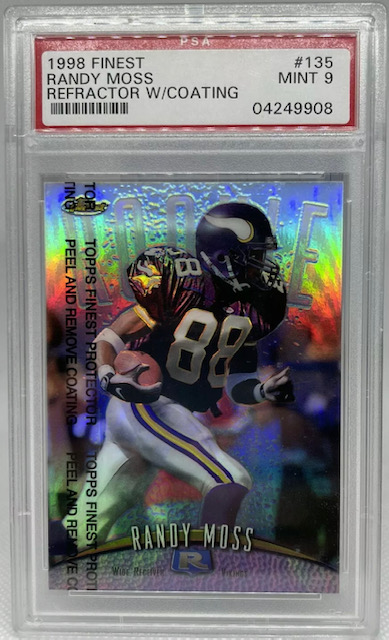 Photo of 1998 Randy Moss Topps Finest Refractor Rookie Card