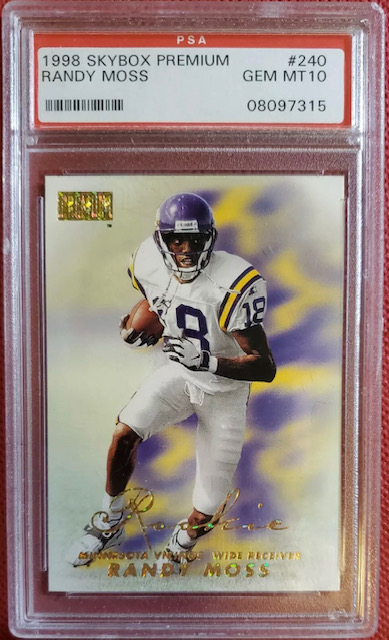 Photo of 1998 Randy Moss Skybox Premium Rookie Card