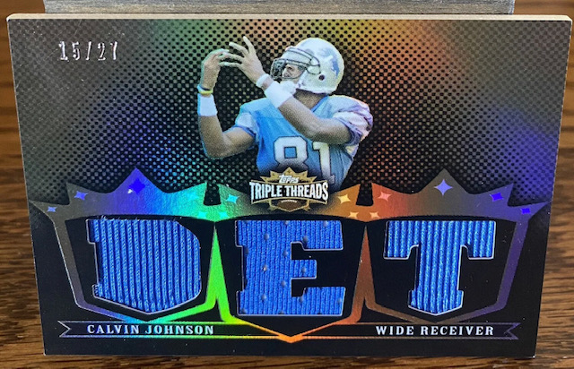 Photo of 2007 Calvin Johnson Topps Triple Threads Rookie Card