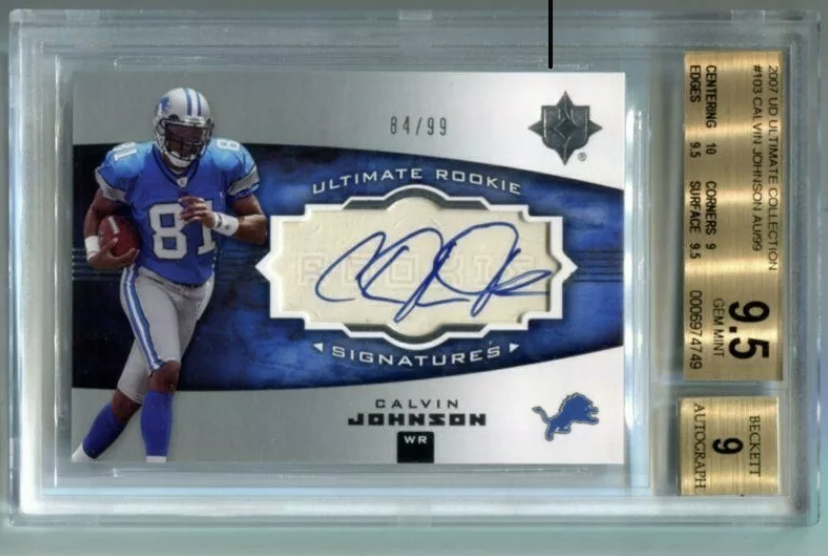 Photo of 2007 Calvin Johnson Upper Deck Ultimate Collection RPA Rookie Card