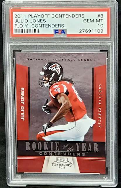 Photo of 2011 Julio Jones Playoff Contenders R.O.Y. Contenders Rookie Card