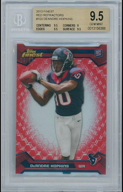 Photo of 2013 DeAndre Hopkins Topps Finest Red Refractor Rookie Card