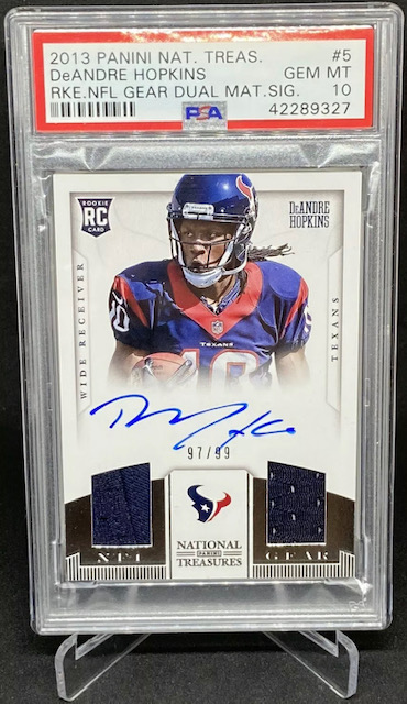 Photo of 2013 DeAndre Hopkins National Treasures Rookie Card