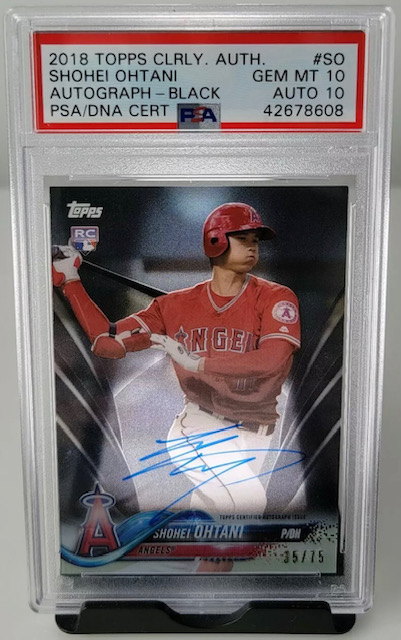 Photo of 2018 Shohei Ohtani Topps Clearly Authentic Rookie Card