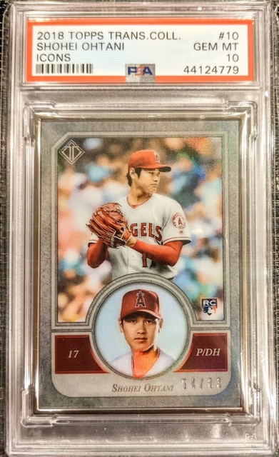 Photo of 2018 Shohei Ohtani Topps Transcendent Collection Icons Rookie Card