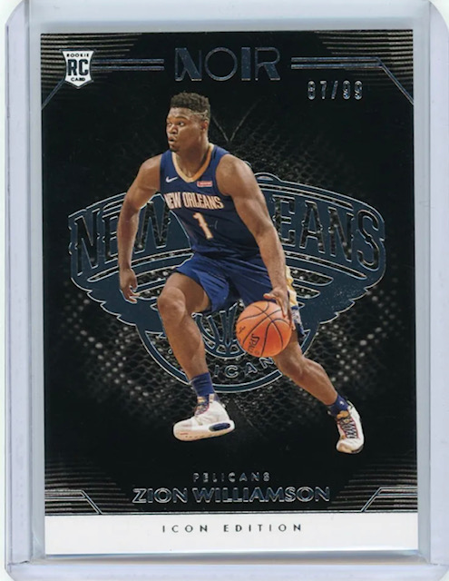 Photo of Cheap 2019 Zion Williamson Noir Icon Edition Rookie Card