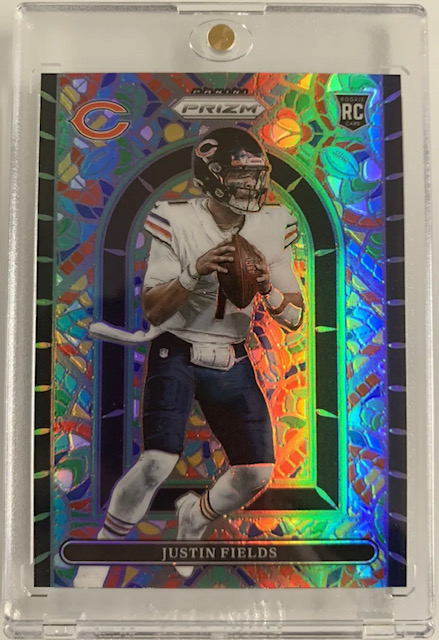 Photo of 2021 Justin Fields Prizm Stained Glass Rookie Card