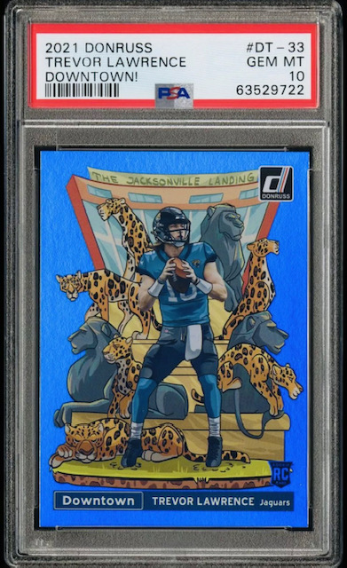 Photo of 2021 Trevor Lawrence Donruss Downtown Rookie Card
