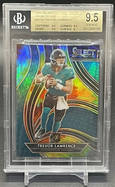 Photo of 2021 Trevor Lawrence Select XRC Tie Dye Rookie Card