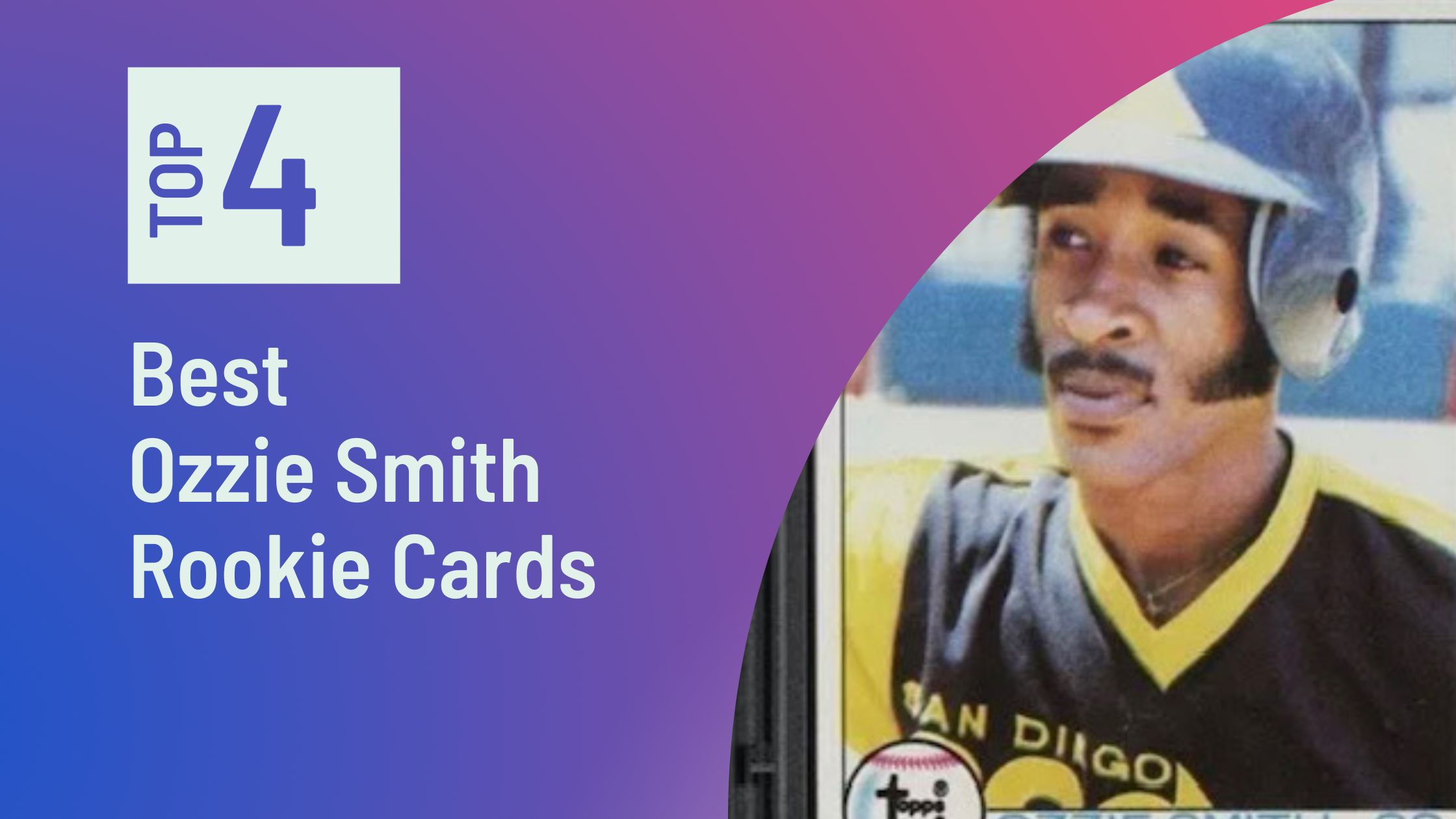 Featured image for the Best Ozzie Smith Rookie Cards blog post on Sports Card Sharks