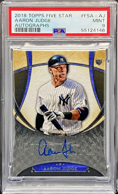 Photo of a 2017 Aaron Judge Topps Five Star Rookie Card
