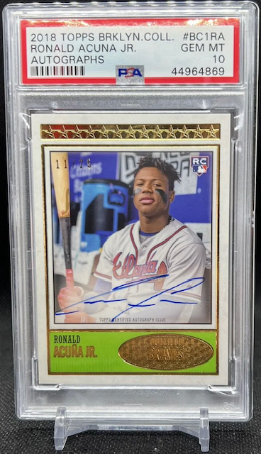 Photo of a 2018 Ronald Acuna Brooklyn Collection Rookie Card