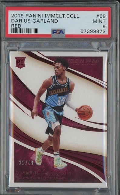 Photo of a 2019-20 Darius Garland Immaculate Red Rookie Card