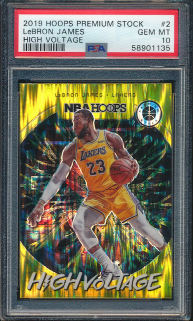 Photo of a 2019 Lebron James High Voltage Card