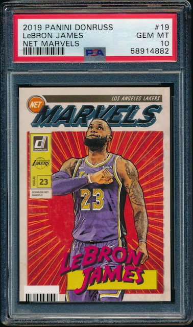 Photo of a 2019 Lebron James Net Marvels Card