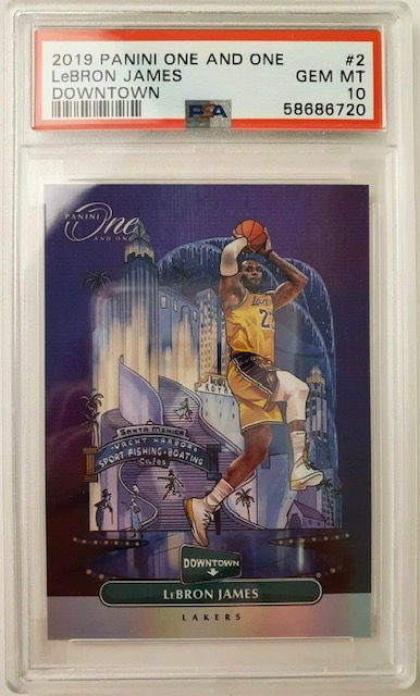 Photo of a 2019 Lebron James One & One Downtown Card