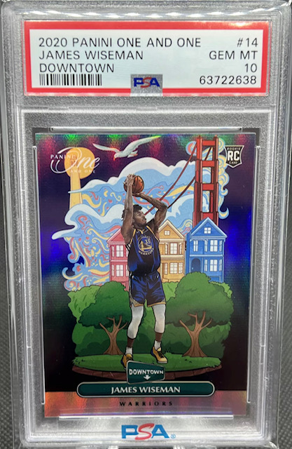 Photo of 2020-21 James Wiseman Downtown Rookie Card