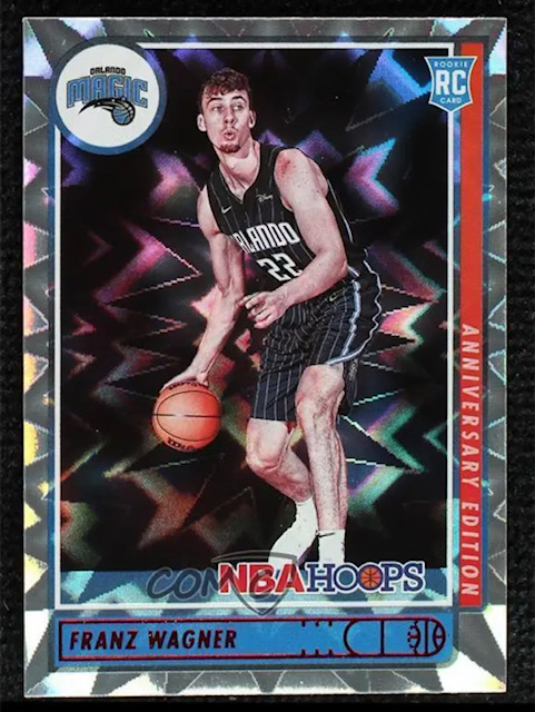 Photo of a 2021 Franz Wagner NBA Hoops Anniversary Edition Rookie Card