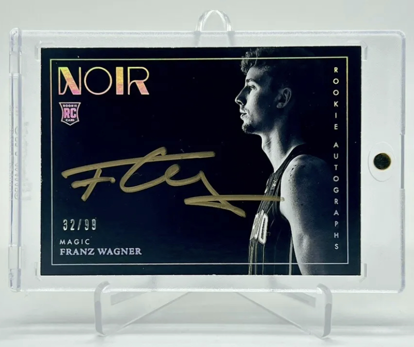 Photo of a 2021 Franz Wagner Panini Noir Rookie Signatures Rookie Card