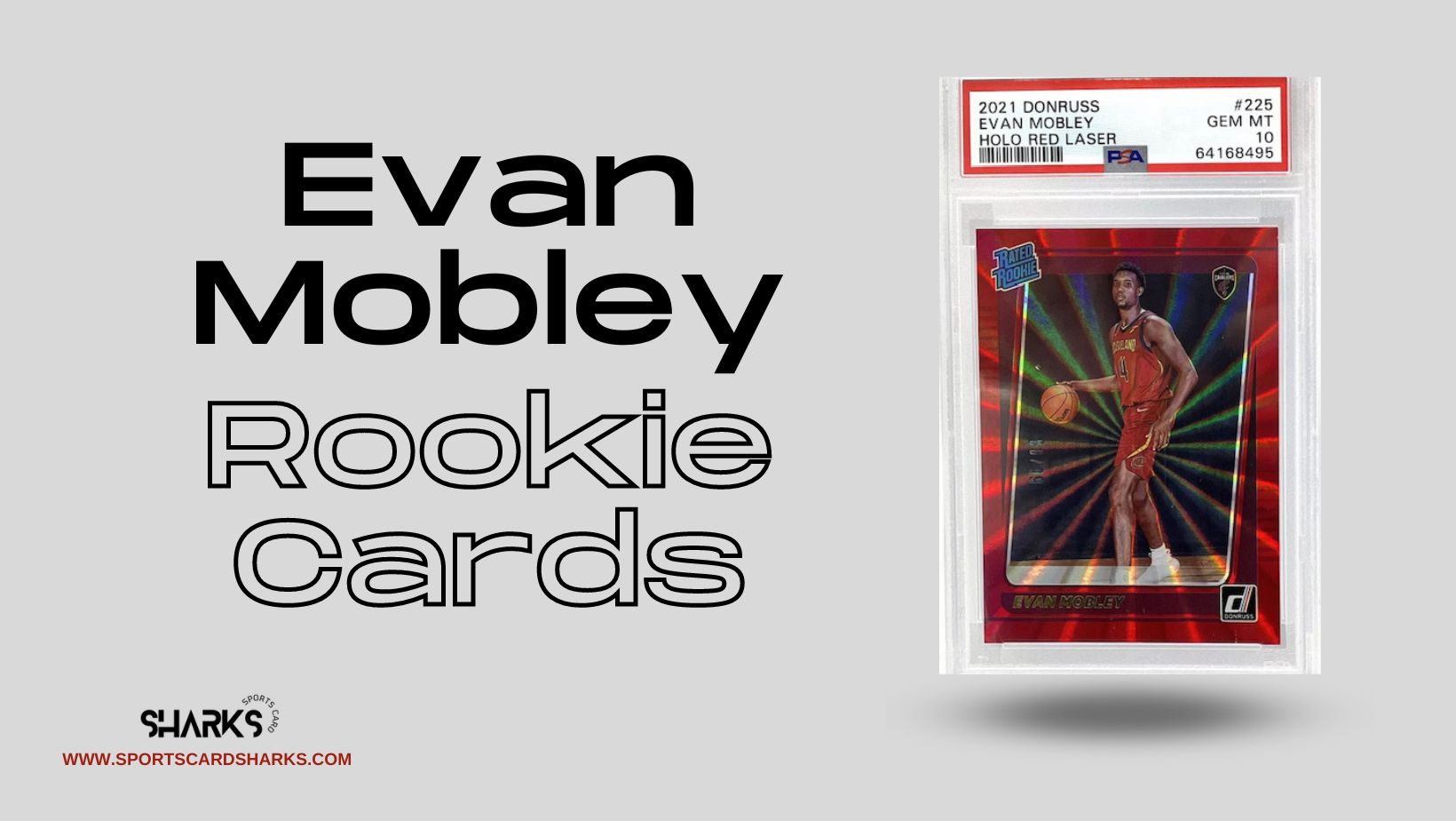 Featured image for the Best Evan Mobley Rookie Cards blog post on Sports Card Sharks